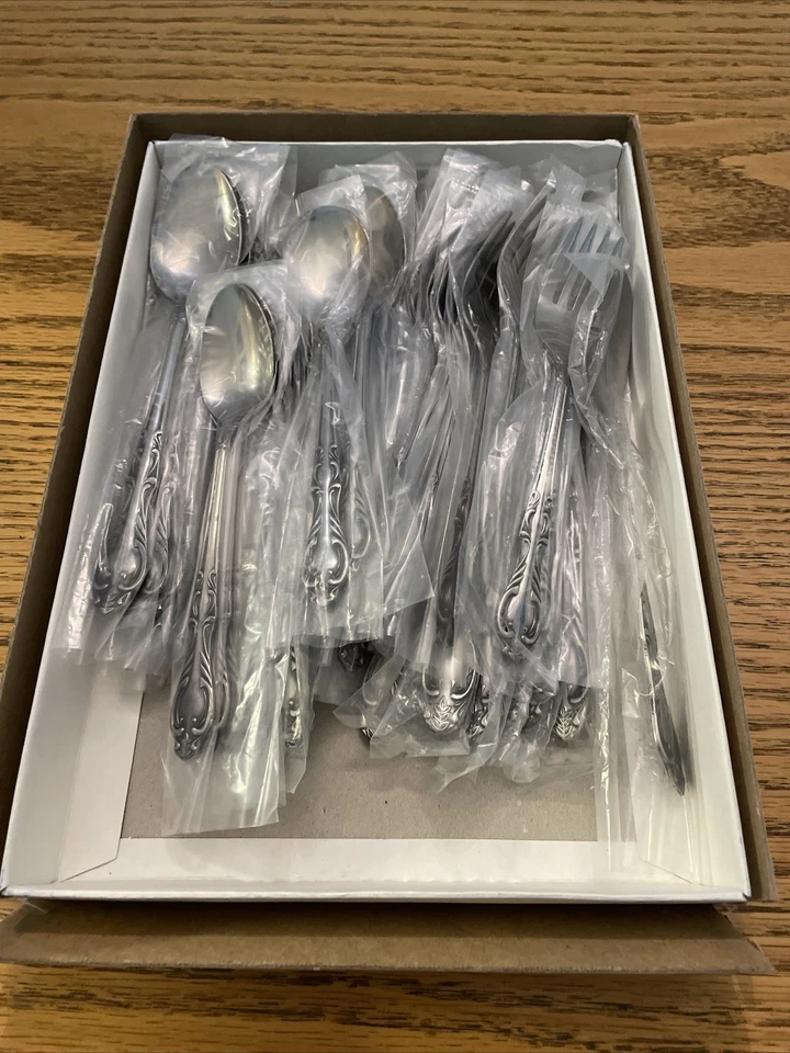 Medford 50Piece Stainless Service For 8 National Silver Company - Image 4 of 4