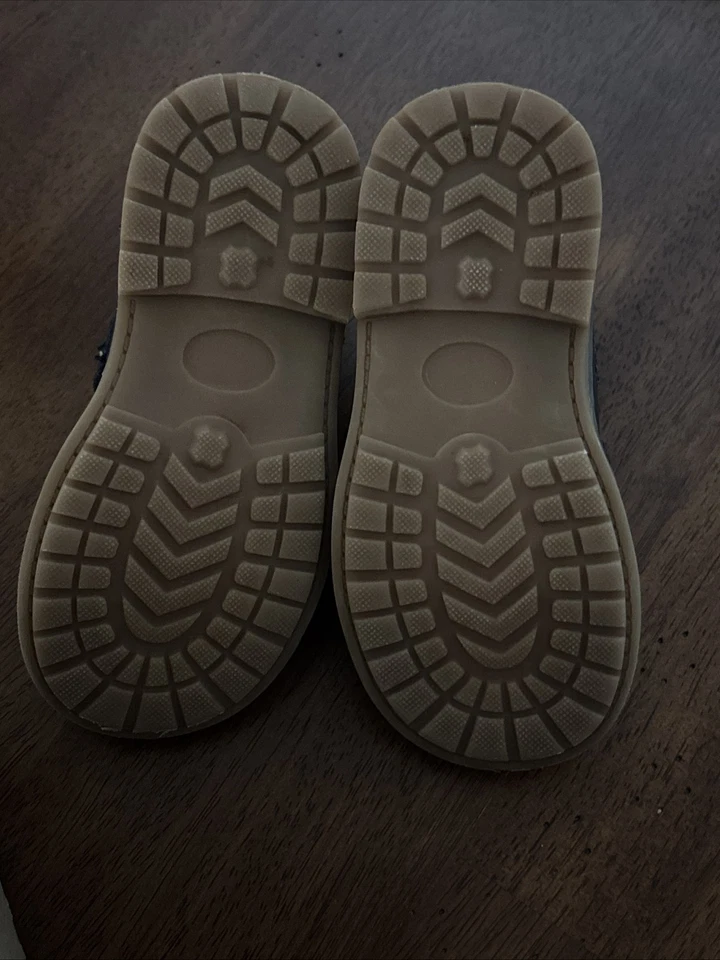 Zapatos L’amour Niña Niño Cuero Azul Nay Mary Jane’s Doble Correa Talla 7 Foto 4 de 4