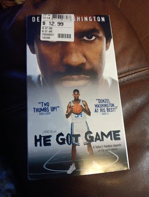He Got Game (VHS NEW Sealed w/Watermarks 1998 Spike Lee Denzel Washington Fast S