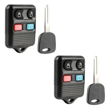 2 For 2001 2002 Lincoln Navigator Keyless Entry Car Truck Remote Fob + 4C Key
