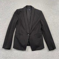 Madewell Blazer Womens 8 Black Shawl Collar Single Button B1554 Professional