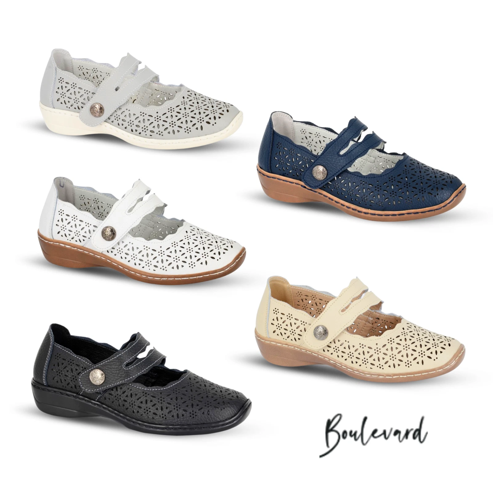 Ladies Mary Jane Sandals Boulevard Wedge Strap Bar Summer Holiday Casual Shoes
Opens in a new window