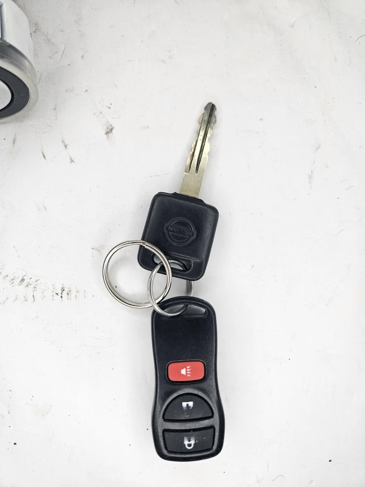 Nissan Murano 2003 interruptor de encendido llave convencional cerradura y llavero OEM Foto 2 de 4