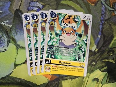 Digimon TCG BT25-031 Dual Revolution Patamon x4 Playset