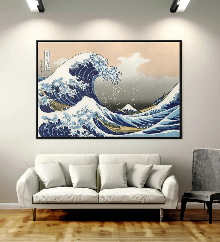 The Great Wave Off Kanagawa by Katsushika Hokusai Canvas/Poster Wall Art - Image 2 of 2