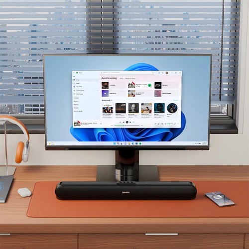 Soundbar do PC Bezprzewodowy soundbar USB Bluetooth Komputer Głośnik AUX FM DHL - Zdjęcie 12 z 14