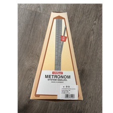 Wittner Metronom 819 mechanisch mit Glocke, schwarz, Holz, analog