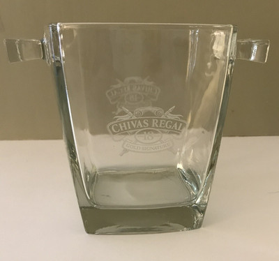 Chivas Regal 18 Year Old Whiskey Gold Signature Vintage Ice Bucket - Very Nice!