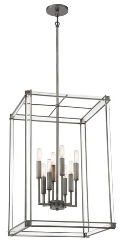 Minka Lavery 3857 Langen Square 8 Light 18"W Foyer Pendant - Antique Nickel - Picture 2 of 2