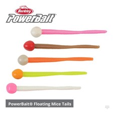 Berkley Powerbait Floating Mice Tail Lures - Trout Perch Salmon Chub Fishing