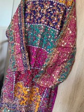 Beautiful, colourful heavily embellished outfit