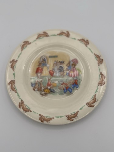 Royal Doulton Bunnykins Plate And Bowl Set. 2 Plates 1 Bowl. VINTAGE - Picture 7 of 11
