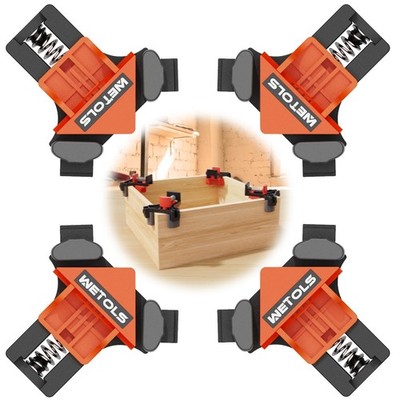 Corner Clamp for Woodworking, 90 Degree Right Angle Clamp, Wood Clamps, 4Pcs ...