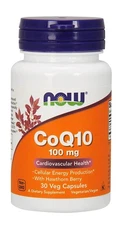 Now Foods CoQ10 100mg with Hawthorn Berry 30 VegCap
