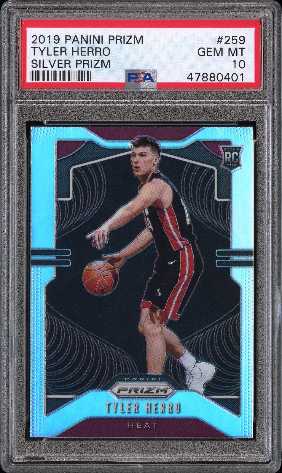 2019 Panini Prizm #259 Tyler Herro Silver Prizm PSA 10