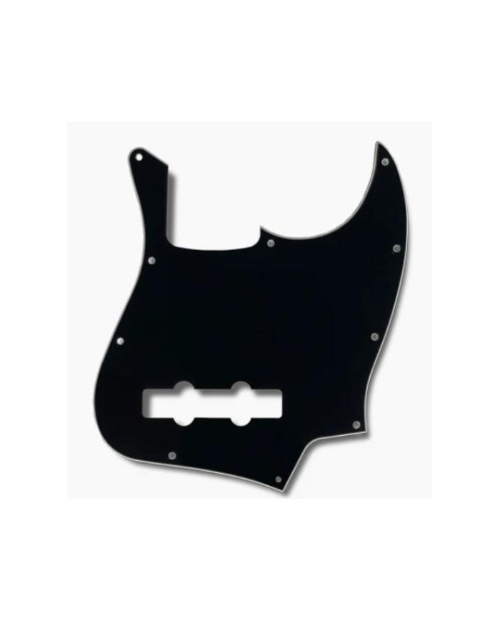 Pickguard pour Jazz Bass All Parts 3 plis noir avec contour biseauté noir blanc