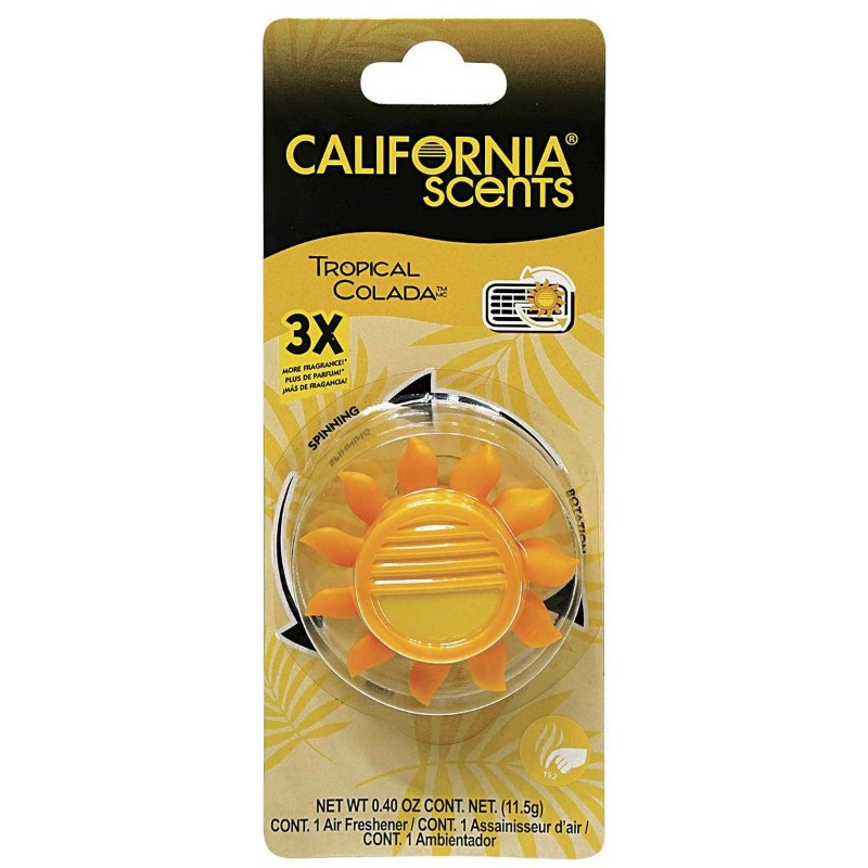 6x California Scents Vent Clip Tropical Colada Air Freshener New Lot 1ct 8690₽