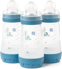 MAM Easy Start Anti-Colic Baby Bottles | 3 Pack (3 X 260) | Self-Sterlising Baby