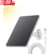 4W Solar Panel for Security Camera IP65 Waterproof 5V Solar Chargers with 9.8ft