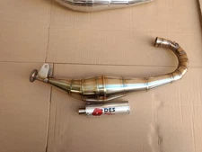 Stainless Steel Exhaust for Motobecane Mobylette MBK 51 | Vintage Moped Exhaust