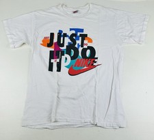 Nike Just Do It Tee Vintage 90s Made In USA Retro Single Stitch Streetwear