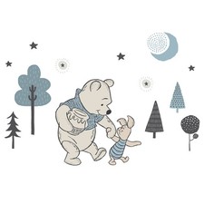 Disney Baby Forever Pooh Blue/Beige Bear Wall Decals by Lambs Ivy