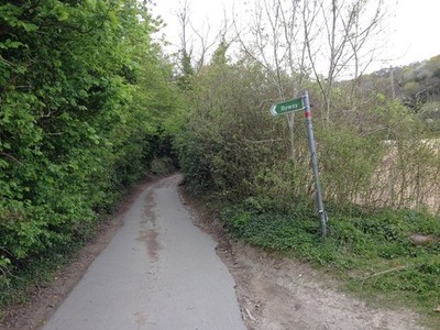 Foto 12x8 Lower Warren Road, in der Nähe von Blue Bell Hill Kit's Coty c2017