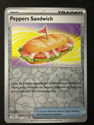 Pokemon Peppers Sandwich 161/182 Ewige Rivalen Reverse Holo Uncommon DE NM-Mint