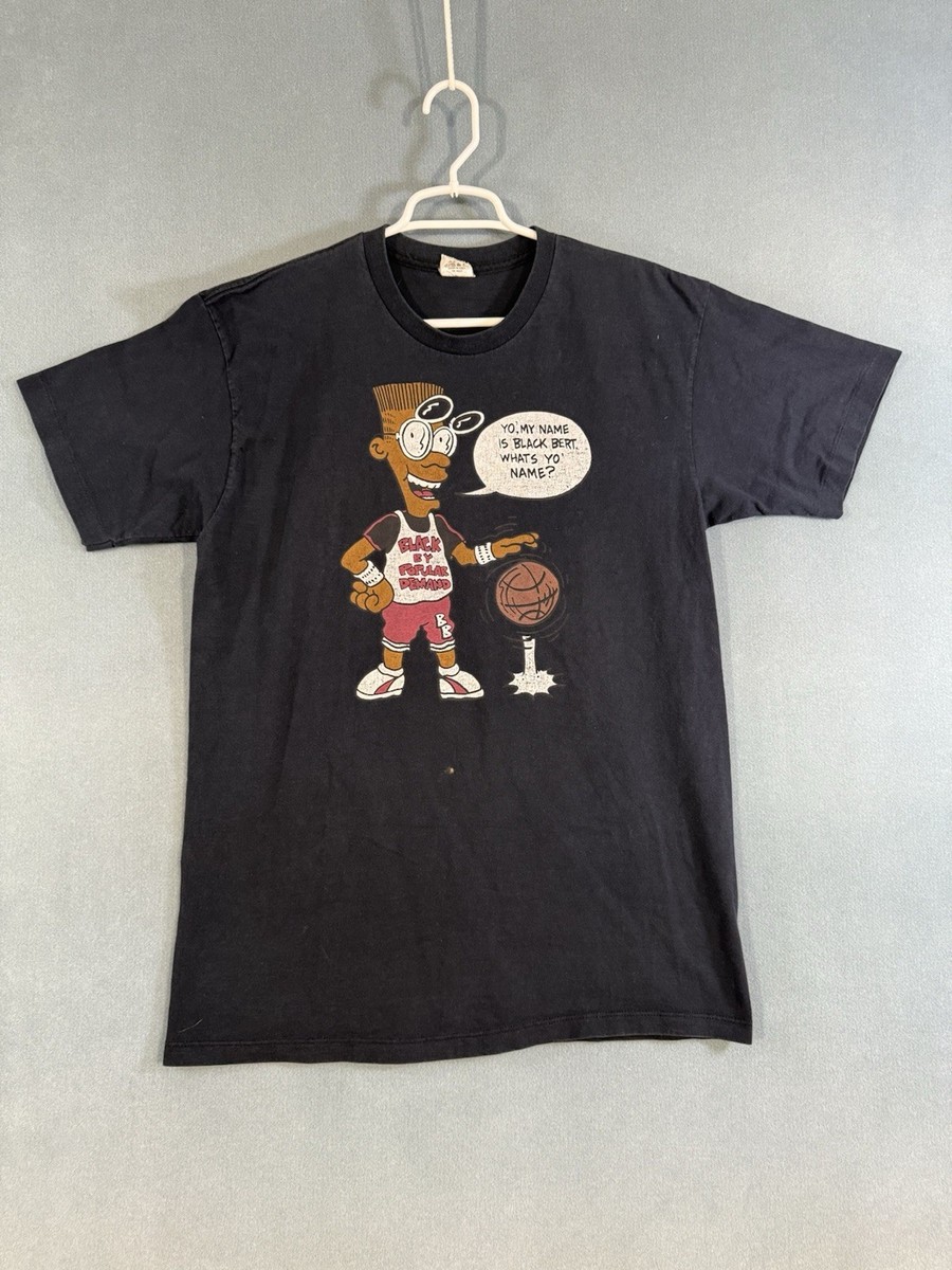Vintage 90's Black Bart Basketball Graphic T-shirt XL The Simpsons