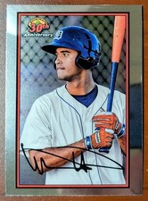 Riley Greene 2019 Bowman Draft Chrome 1989 30th Anniversary #B30-RG Tigers