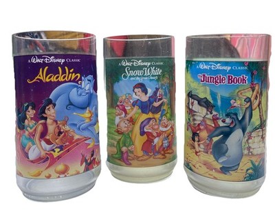 Walt Disney Classic Collector Series Cups 1, 2 and 8