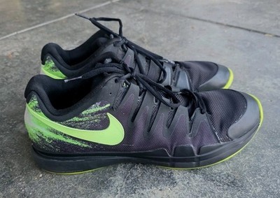 Rare Nike Federer Zoom Vapor 9.5 Tour Size 14 Black Volt Green | eBay