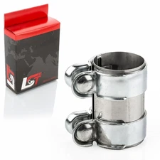 Double clamp connector pipe clamp exhaust Ø 55 x 95 mm for Audi A1 A3 A5 A7 A8