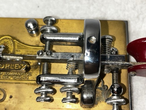 VIBROPLEX TELEGRAPH HAM RADIO MORSE CODE CW KEY BUG - PRESENTATION - Zdjęcie 7 z 12