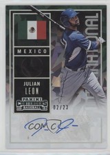2015 Contenders International Ticket Cracked Ice 2/23 Julian Leon #27 Auto 0c6