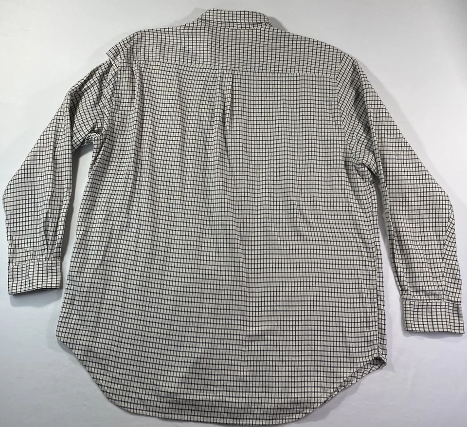 Lyle & Scott Scotland Shirt Mens Size XXL 2XL Beige and Black Long SLeeve - Image 3 of 4