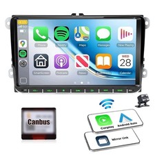 KAM+ 9" Apple Carplay Android Autoradio für VW Passat Polo Golf V 5 6 Bluetooth
