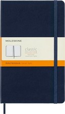 Notebook, Large, Ruled, Hard Cover, Sapphire Blue, 5 x 8.25