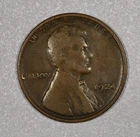 1924-S "Lincoln" Bronze One-Cent Coin, Fine