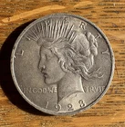 1923 Philadelphia Peace Silver Dollar Circulated Fine/Extremely Fine Condition