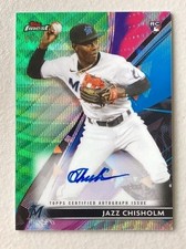 2021 Finest Jazz Chisholm RC Autograph Green Wave Refractor /99 Auto Rookie 
