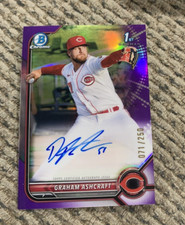 2022 Bowman Chrome Prospect Purple Refractor /250 Graham Ashcraft #CPA-GA Auto