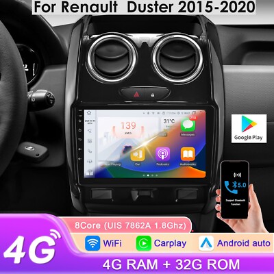 Car Radio For Renault Duster 2015-2020 Carplay Multimedia Player GPS TouchScreen