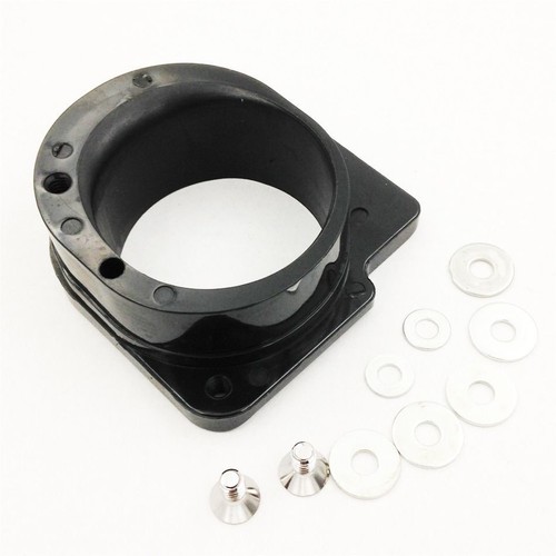 Black Air Filter Intake Adapter For Yamaha Warrior Wolverine 2004-2015 - Picture 3 of 5