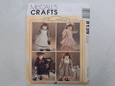 PATTERN DOLL CLOTHES BETSY MCCALL  8139 UNCUT