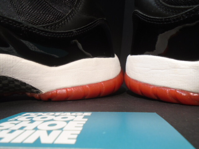 2001 NIKE AIR JORDAN XI 11 RETRO BLACK RED WHITE BRED PLAYOFF