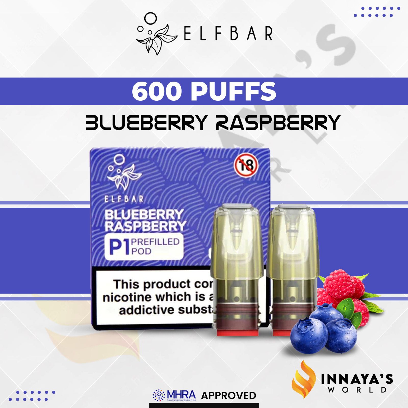 ELF BAR MATE 500 P1 PODS PREFILLED DISPOSABLE COMPATIBLE ELFBAR MATE 500 KIT UK eBay