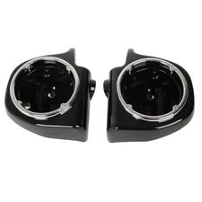 6.5'' Speaker Pods Box Lower Fairing Vented Fit For Harley Touring 1994-2013 12