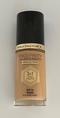 Max Factor Facefinity All Day Flawless 3 in 1 Foundation, 30 ml - 78 Warm Honey