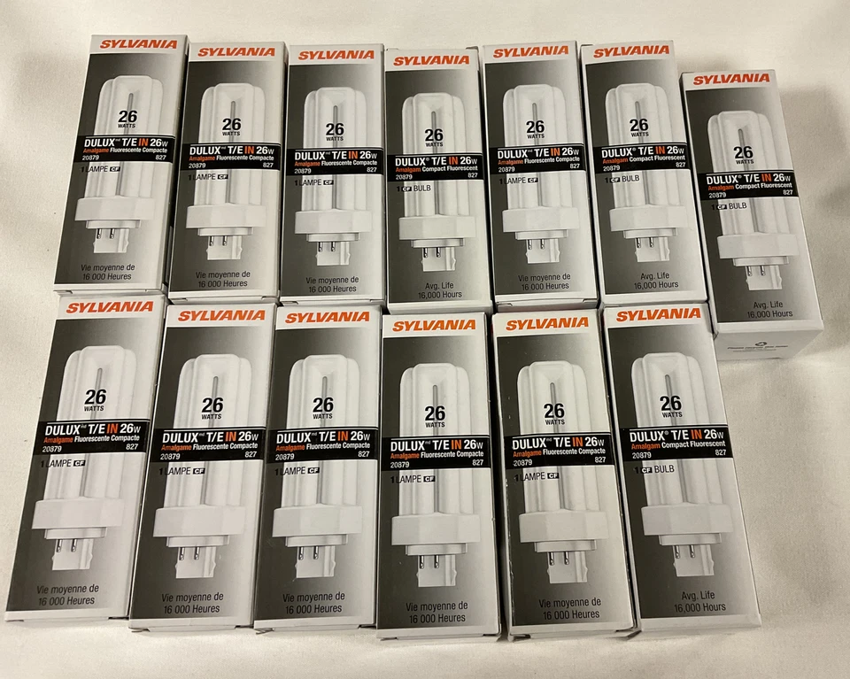 13-Sylvania Dulux T/E IN 26W Amalgam Compact Fluorescent Bulbs #20879 - Image 2 of 4